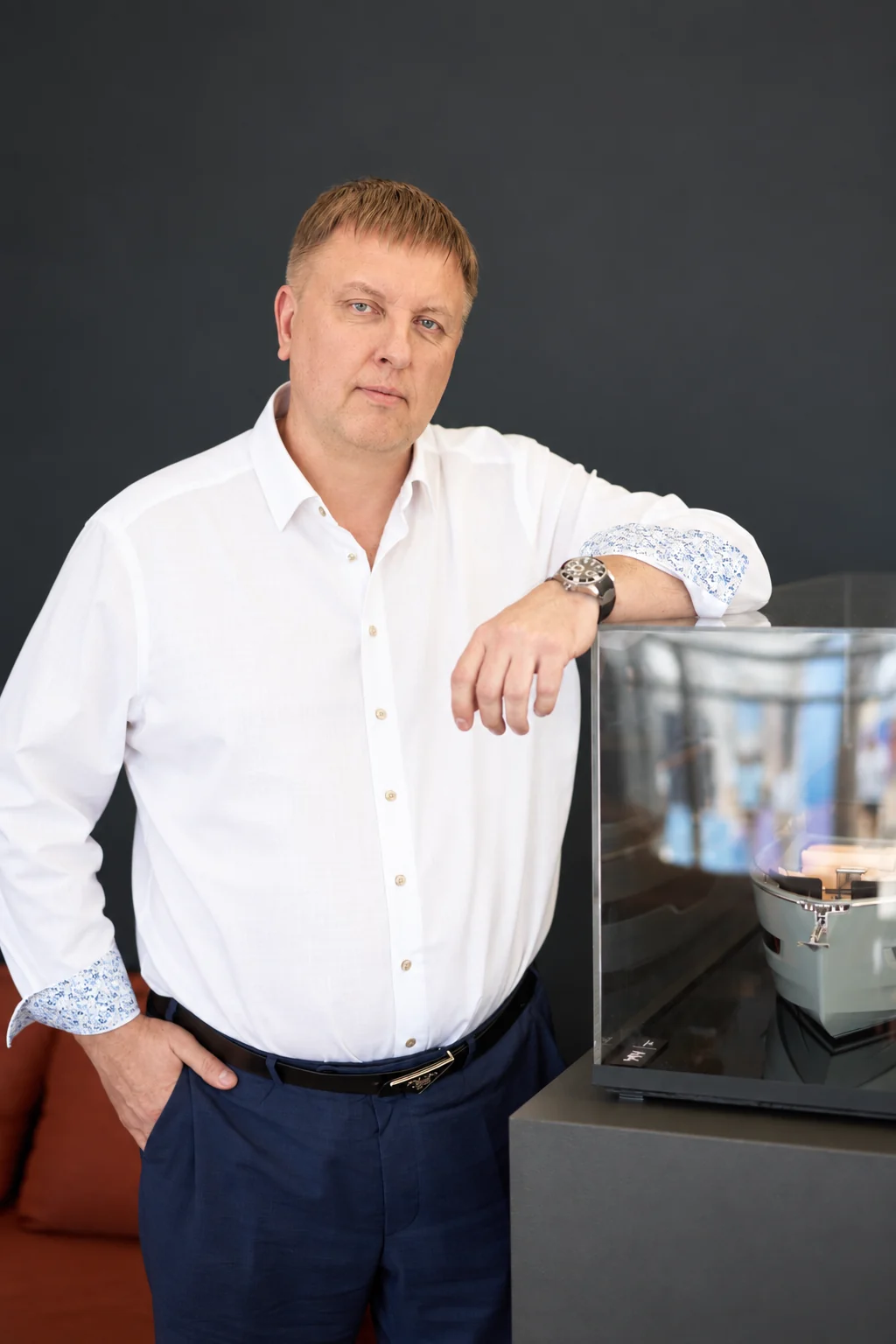 Сергей Рогов на стенде Cranchi
